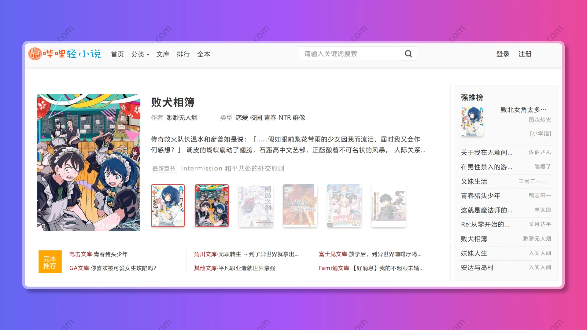 哔哩轻小说