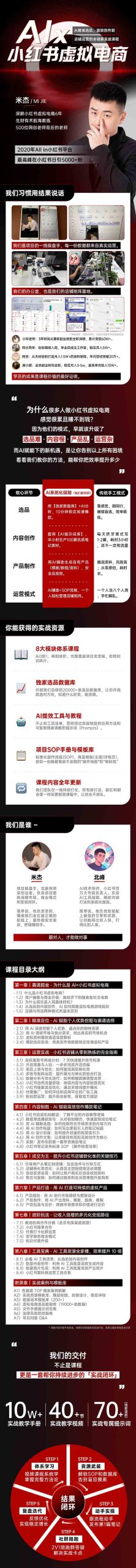 单号月收3w+，小红书低成本搞钱课《AI×小红书虚拟电商》全套|HOOK协议网