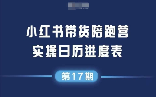 小红书第17期带货陪跑营，不囤货，无不直播，无不投流，通过选品+笔记内容+测品+笔记铺量+矩阵运营打爆款|HOOK协议网