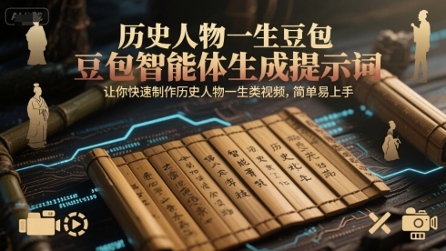 历史人物一生豆包智能体生成提示词，让你快速制作历史人物一生类视频，简单易上手|HOOK协议网
