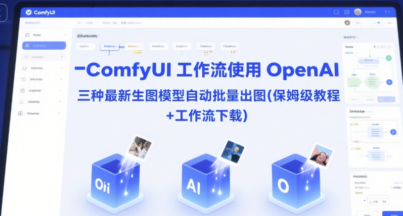 ComfyUI 工作流使用 OpenAI 三种最新生图模型自动批量出图(保姆级教程+工作流下载)|HOOK协议网