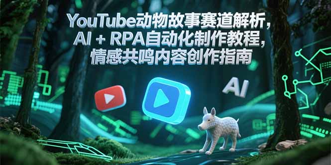 YouTube动物故事赛道解析，AI+RPA自动化制作教程，情感共鸣内容创作指南|HOOK协议网
