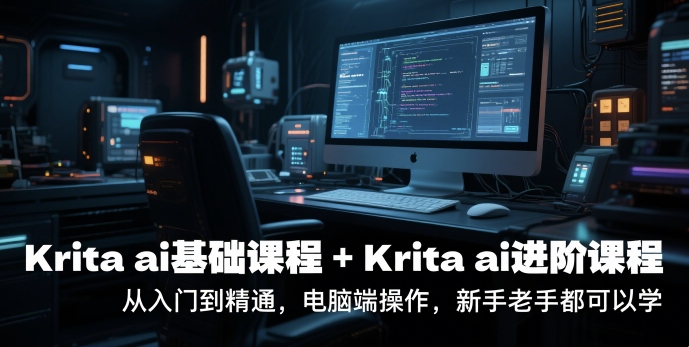 krita ai基础课程+Krita ai进阶课程，从入门到精通，电脑端操作，新手老手都可以学|HOOK协议网