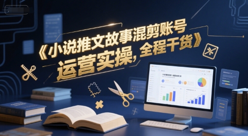 小说推文故事混剪账号运营实操，全程干货|HOOK协议网