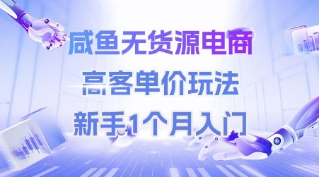 咸鱼无货源电商，高客单价玩法，新手1个月入门|HOOK协议网