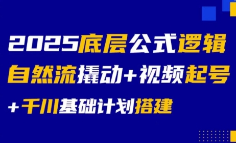 大明老师·底层公式逻辑自然流+千川搭建|HOOK协议网